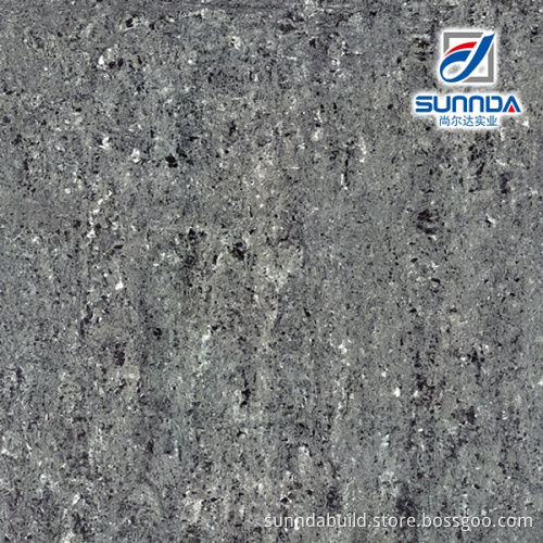 AAA grade 34*34 dark silver grey super glossy double loading polished porcellanato flooring office tiles